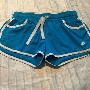 Girls size large blue Nike shorts